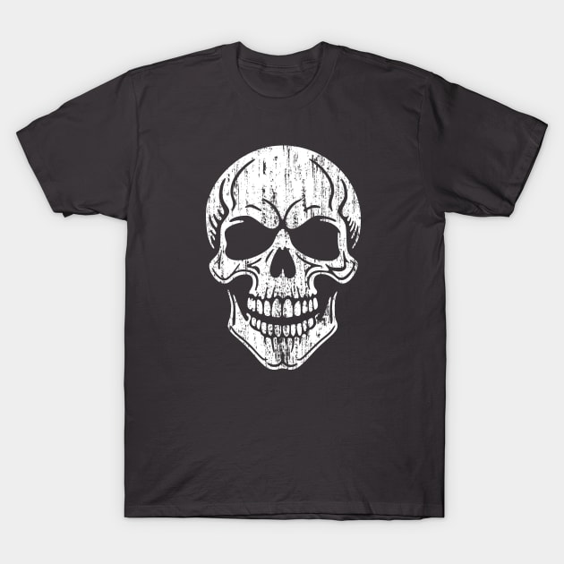 Scary Skull - 3 T-Shirt by NeverDrewBefore